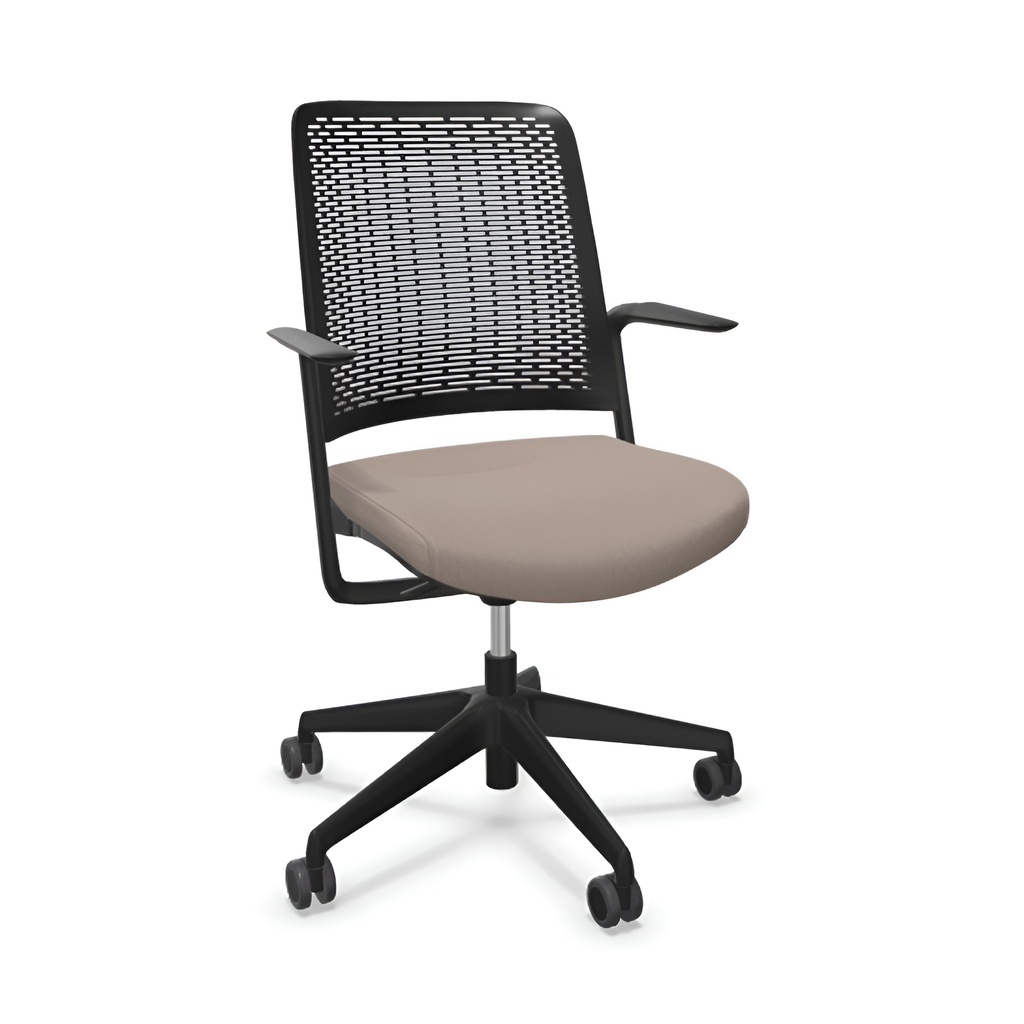 Sedia da ufficio Sitag WithMe (Marrone chiaro, Nero)