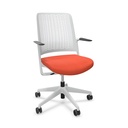 Chaise de bureau Sitag WithMe (Orange, Gris clair)