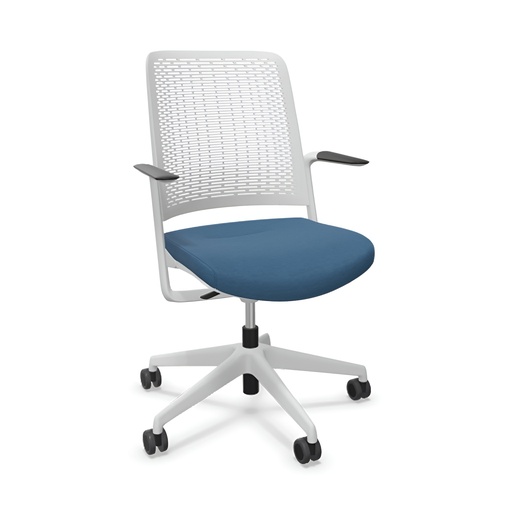 Sedia da ufficio Sitag WithMe (Blu, Grigio chiaro)