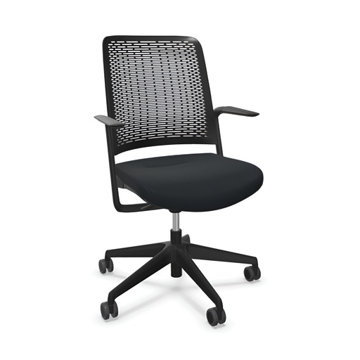 Sedia da ufficio Sitag WithMe (Nero, Nero)