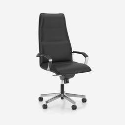Imitation leather executive chair Nowy Styl Prado (Black)