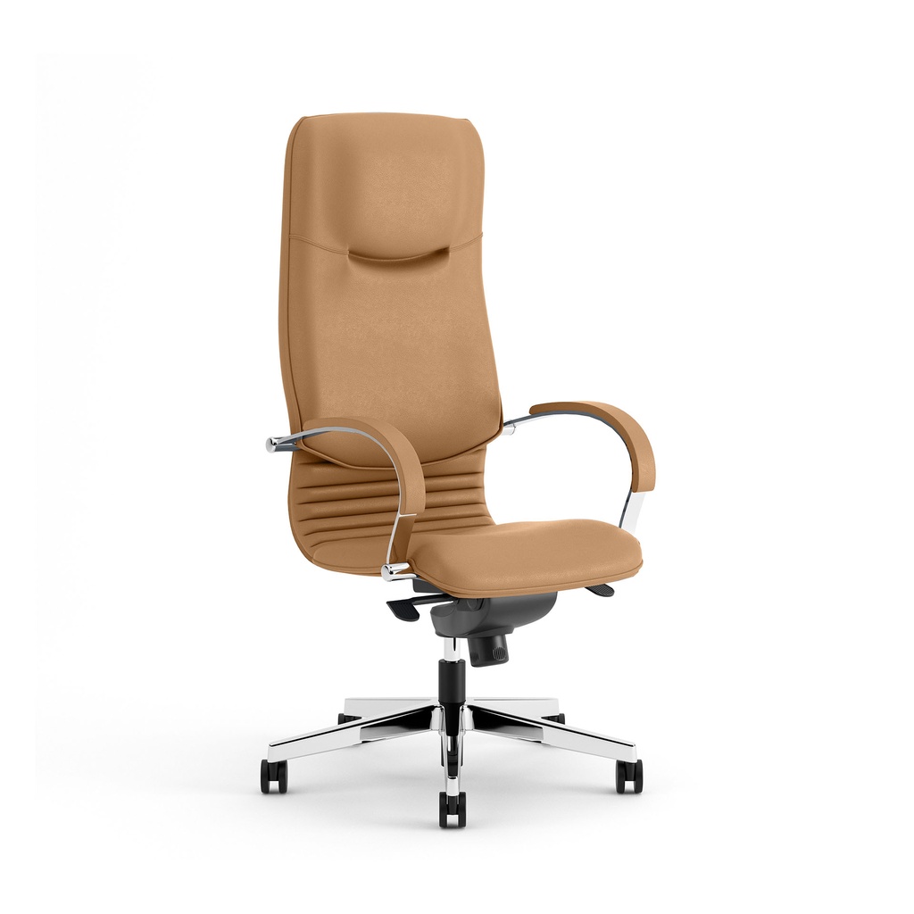 Fauteuil de direction en cuir Nowy Styl Nova (Beige)