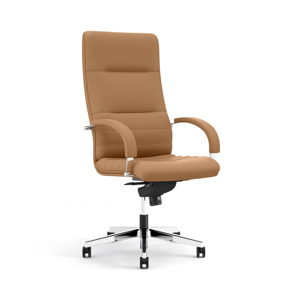 Fauteuil de direction en cuir Nowy Styl Linea (Beige)