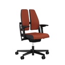 Sedia da ufficio SitagXilium DuoBack swissmade (Arancione, Nuovo, con braccioli 4D)