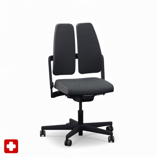 Sedia da ufficio SitagXilium DuoBack swissmade (Antracite, Nuovo, senza braccioli)