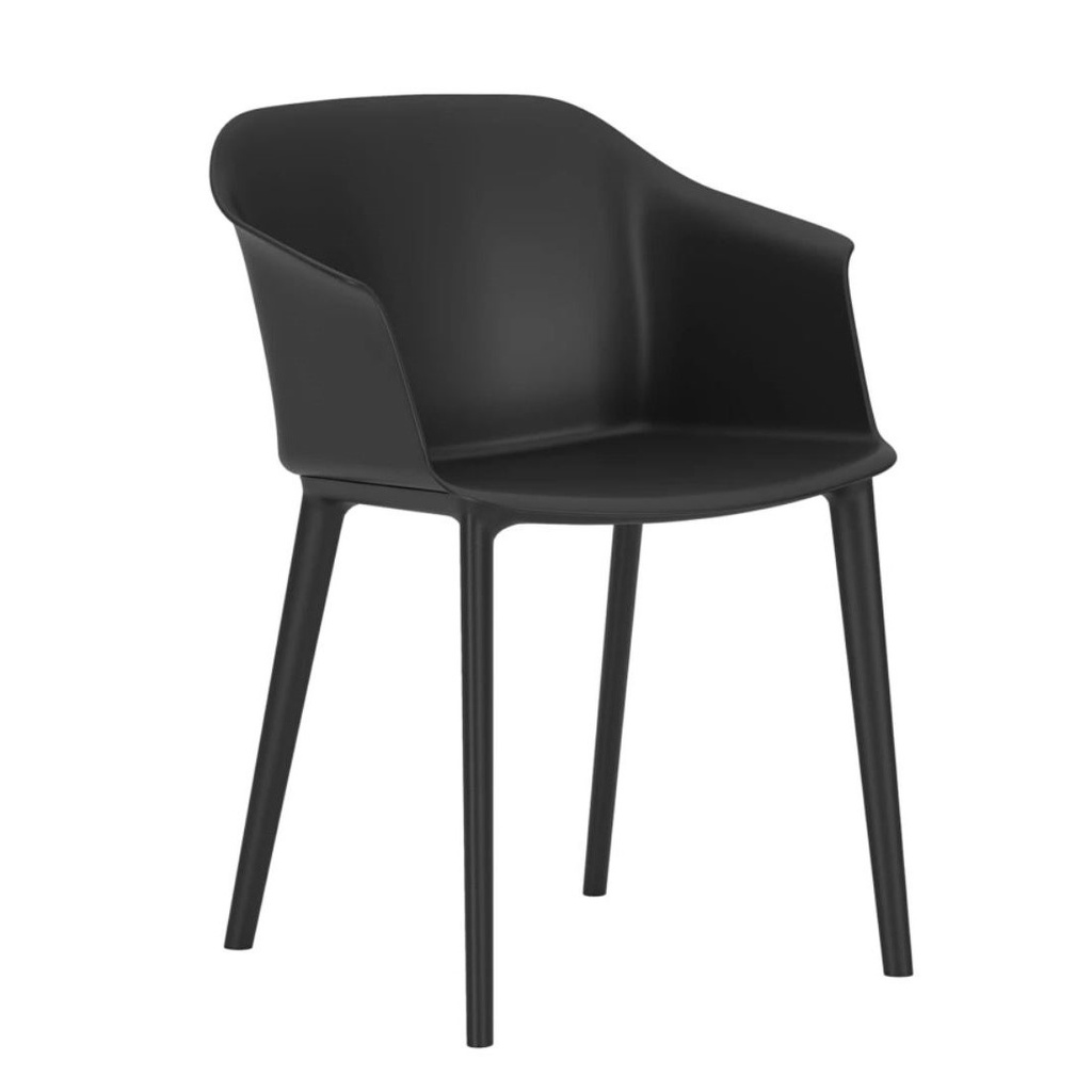 Sedie in plastica Nowy Styl Inta Frame (Nero, Nuovo)