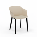 Bistro chairs Nowy Styl Inta Frame with seat cushion (Beige, New)