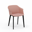 Sedie da bistrot Nowy Styl Inta Telaio con cuscino di seduta (Pink, Nuovo)