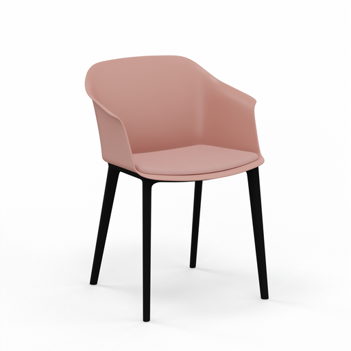 Sedie da bistrot Nowy Styl Inta Telaio con cuscino di seduta (Pink, Nuovo)