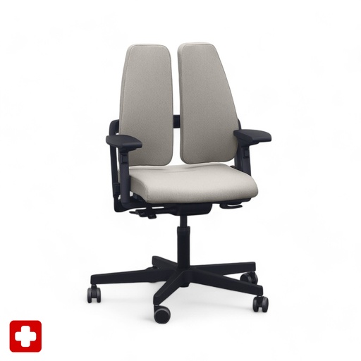 Chaise de bureau SitagXilium DuoBack swissmade (Beige, Nouveau)