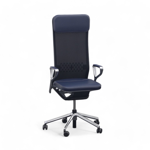 Executive chair SitagTeam Highback Mesh swissmade (Blue, New)