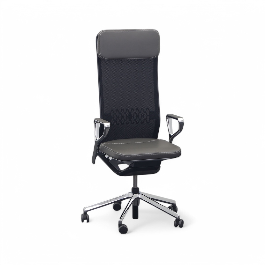 Sedia direzionale SitagTeam Highback Mesh swissmade (Grigio, Nuovo)