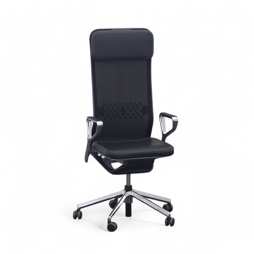 Sedia direzionale SitagTeam Highback Mesh swissmade (Nero, Nuovo)