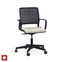 Sedia da conferenza Sitag SitagXilium Mesh (Beige, Nuovo, con braccioli fissi)