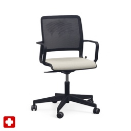 Sedia da conferenza Sitag SitagXilium Mesh (Beige, Nuovo, con braccioli fissi)