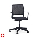 Conference chair Sitag SitagXilium Mesh (Black, New, with fixed armrests)