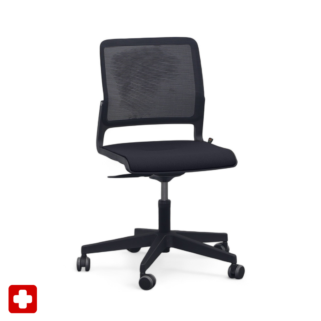 Konferenzstuhl Sitag SitagXilium Mesh (Schwarz, Neu, ohne Armlehnen)