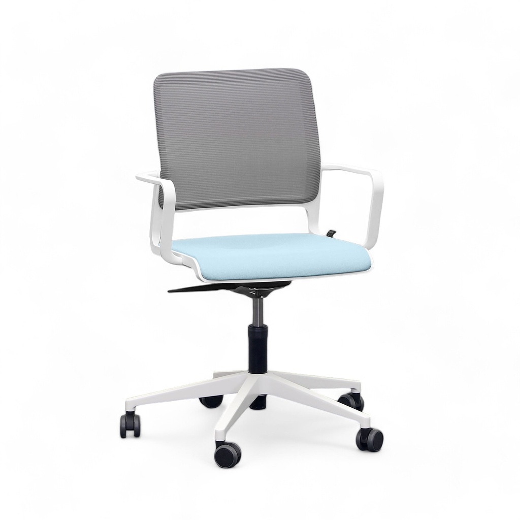 Conference chair Sitag SitagXilium Mesh (Blue, New, with fixed armrests)