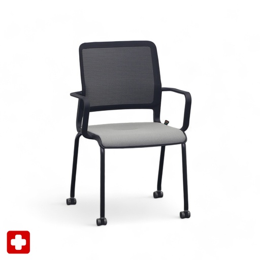 4-Fuss Stühle Sitag SitagXilium Mesh (Grau, Neu)
