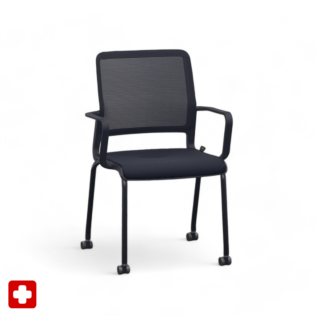 Sedie a 4 gambe Sitag SitagXilium Mesh (Nero, Nuovo)