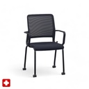 4-leg chairs Sitag SitagXilium Mesh (Black, New)