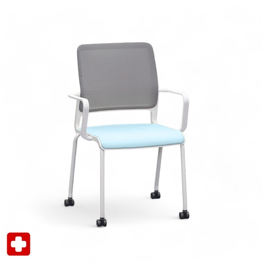 4-Fuss Stühle Sitag SitagXilium Mesh (Blau, Neu)
