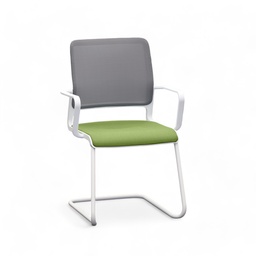 Chaise cantilever Sitag SitagXilium (Vert, Nouveau, avec accoudoirs fixes)