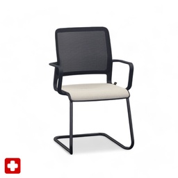 Sitag SitagXilium Mesh cantilever chair (Beige, New, with fixed armrests)