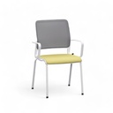 Chaises 4 pieds Sitag SitagXilium Mesh (Jaune, Nouveau, avec accoudoirs fixes)