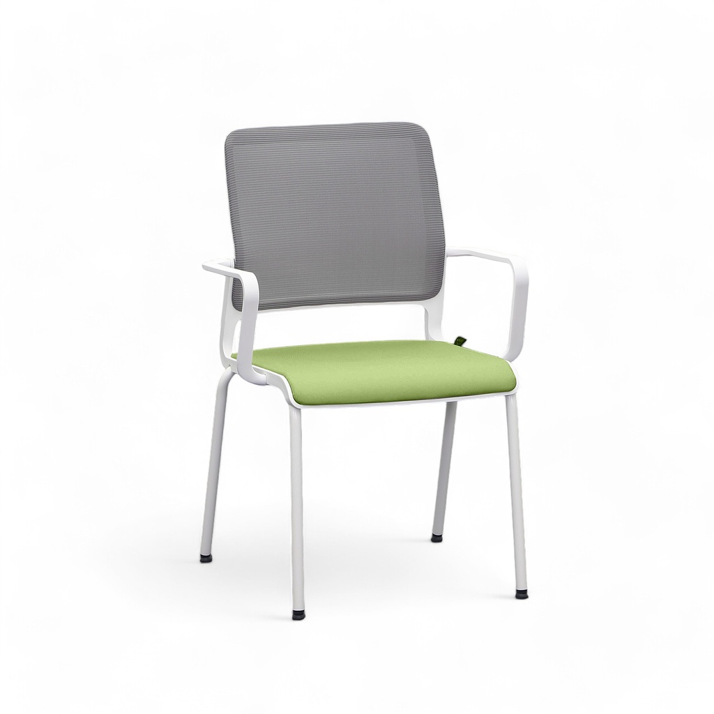 Chaises 4 pieds Sitag SitagXilium Mesh (Vert, Nouveau, avec accoudoirs fixes)