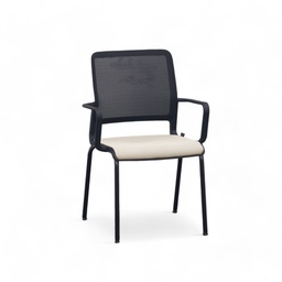 Sedia per visitatori Sitag SitagXilium Mesh (Beige, Nuovo, con braccioli fissi)
