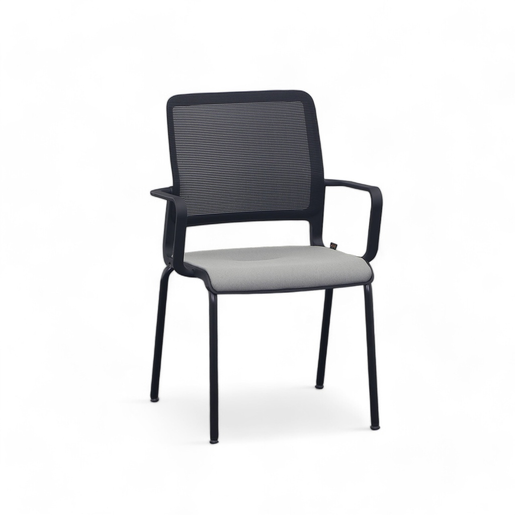Sitag SitagXilium Mesh visitor chair (Gray, New, with fixed armrests)