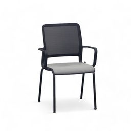 Sedia per visitatori Sitag SitagXilium Mesh (Grigio, Nuovo, con braccioli fissi)