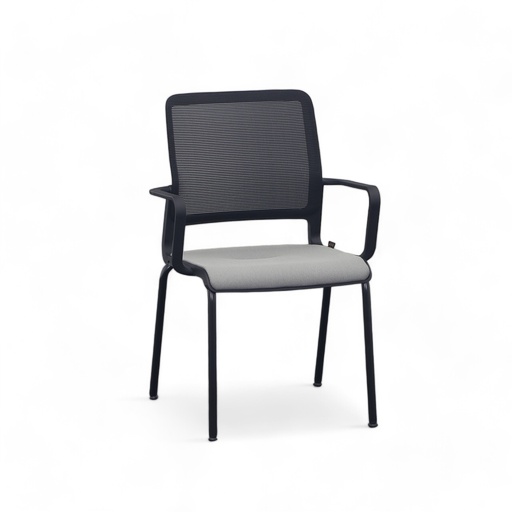 Sitag SitagXilium Mesh visitor chair (Gray, New, with fixed armrests)