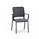 Sedia per visitatori Sitag SitagXilium Mesh (Nero, Nuovo, con braccioli fissi)